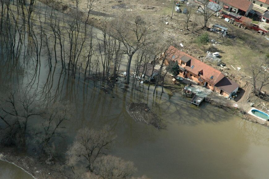 067b Chramostek - povodeň 3.únor 2005